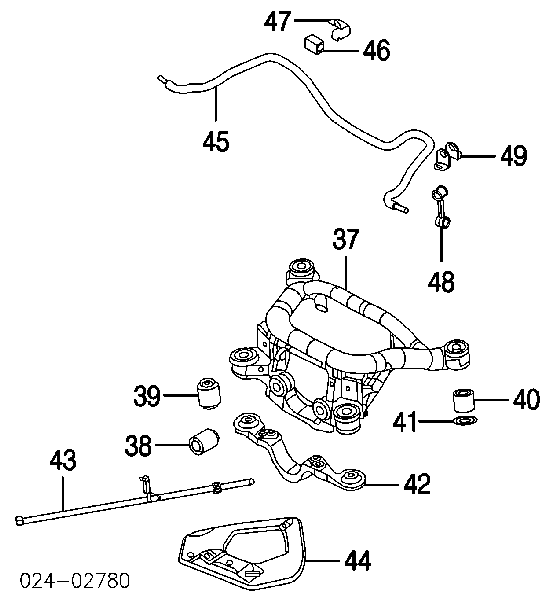 Bucha de estabilizador traseiro para BMW 3 (E46)