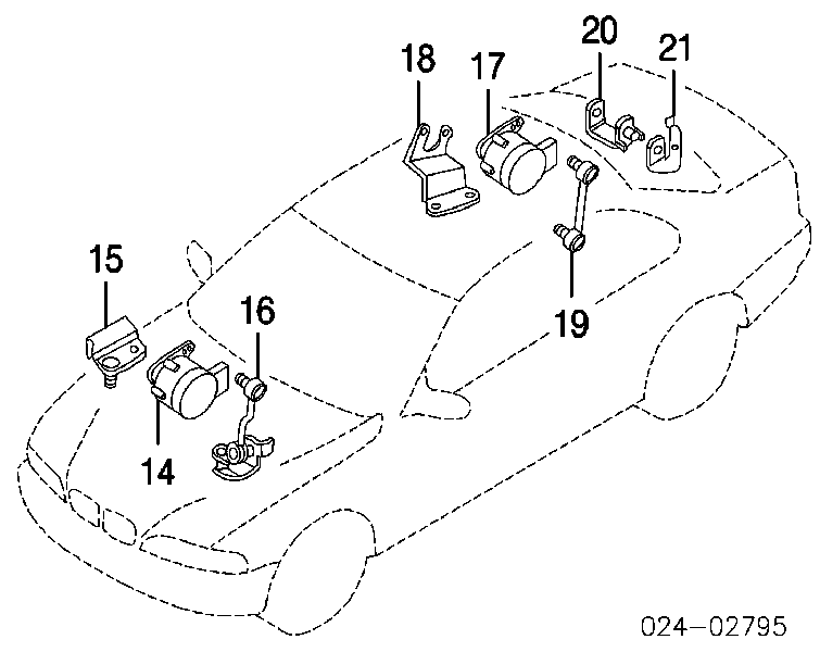 Barra traseira de sensor do nível de posição de carroçaria para BMW 7 (E65, E66, E67)