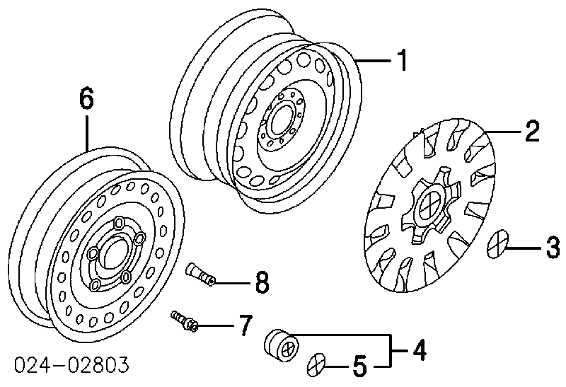 Discos de roda de aço (estampados) para BMW 3 (E46)
