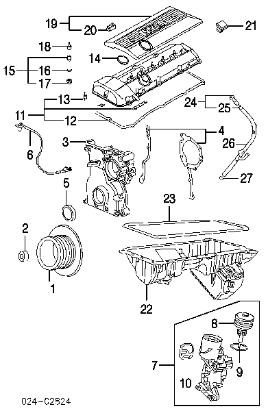 Vedação de bomba de óleo de motor para BMW 7 (E65, E66, E67)