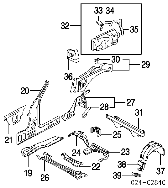 Підкрилок задній лівий 51717114857 BMW