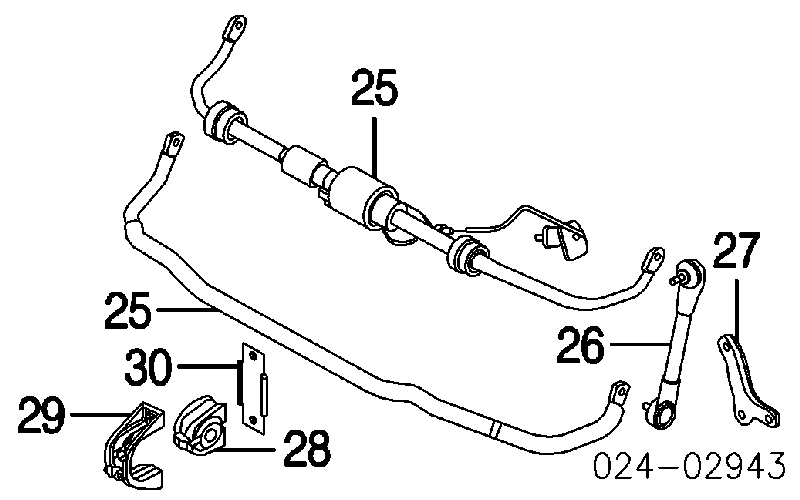 Передний стабилизатор Бмв 5 E61 (BMW 5)