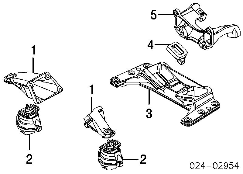 502443 Hans Pries (Topran) coxim (suporte esquerdo de motor)