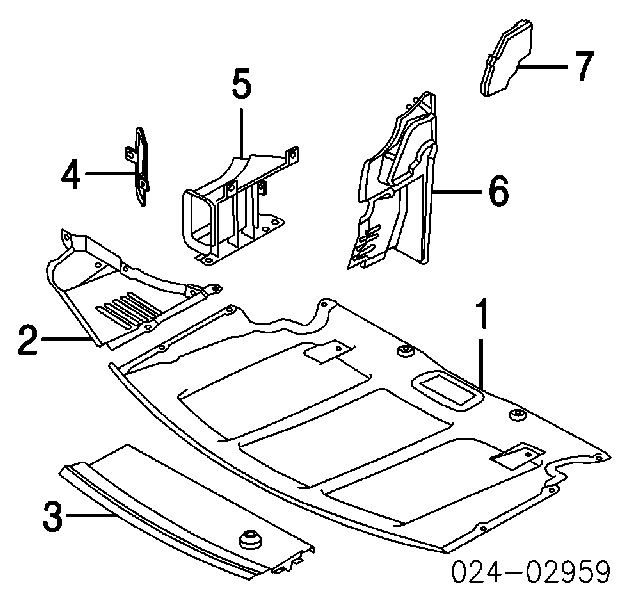 Proteção de motor esquerdo para BMW 5 (E60)