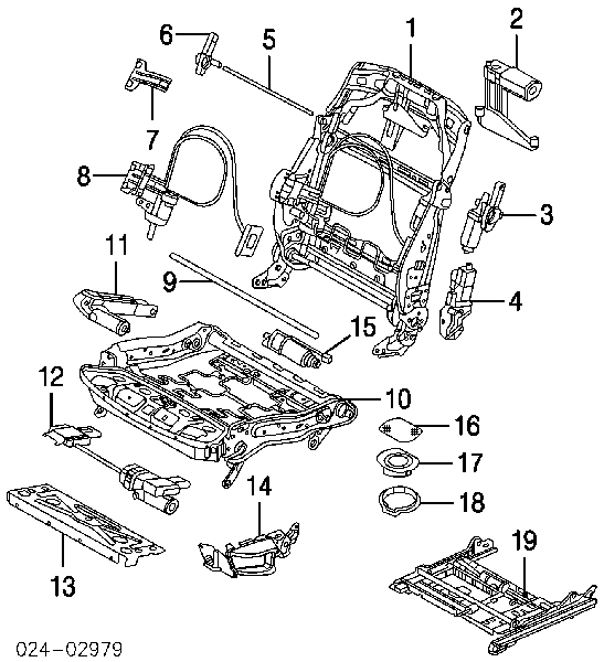 Motor de acionamento de regulação de assento para BMW 7 (F01, F02, F03, F04)