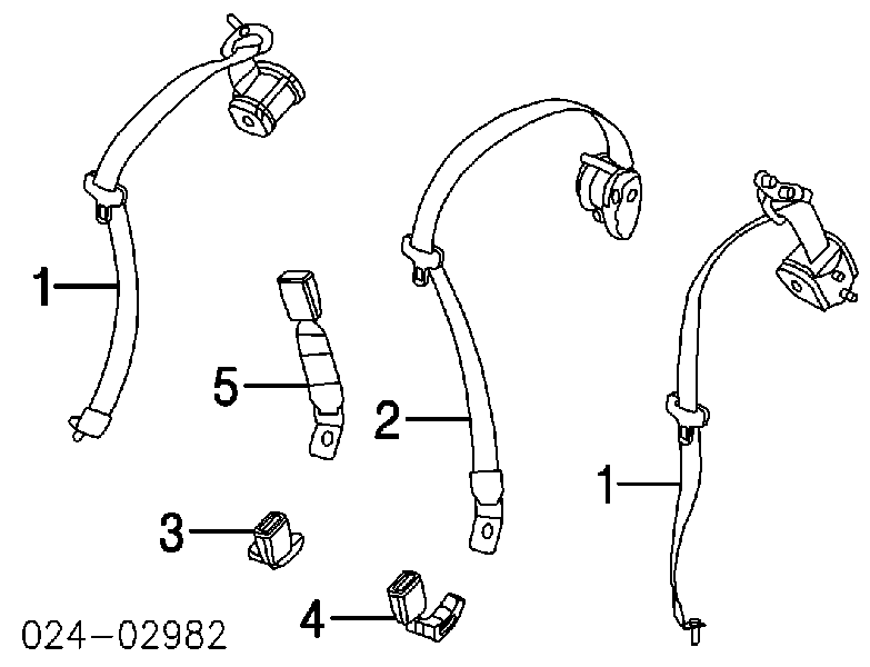 72119117188 BMW Рычаг фиксатор ремня безопасности задний правый