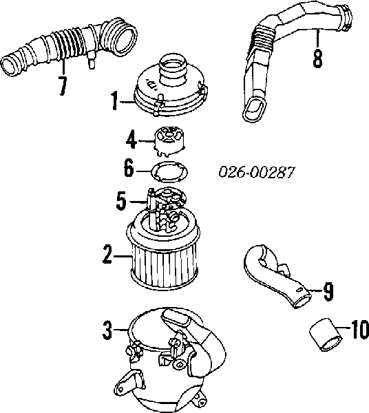 MD607648 Chrysler filtro de ar