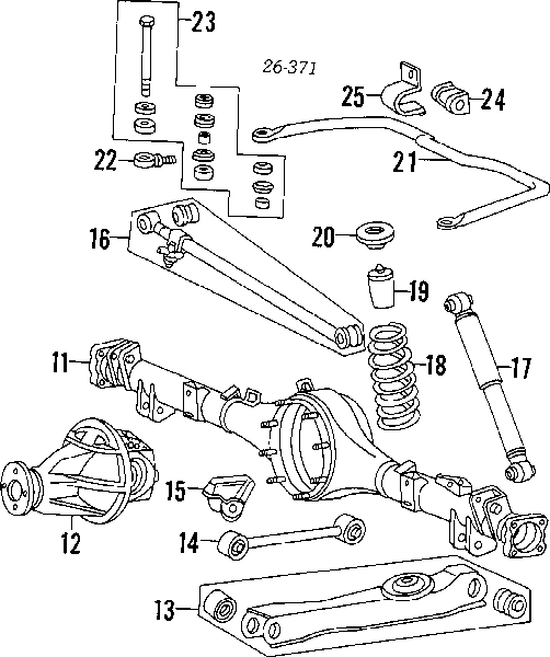 MB584387 Mitsubishi amortecedor traseiro