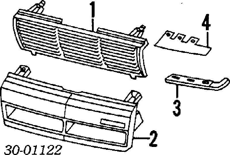 Grelha do radiador para Nissan Sunny (B12)