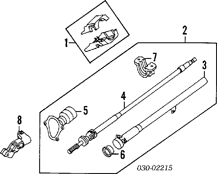 Вал рулевой колонки 4808050A00 Nissan