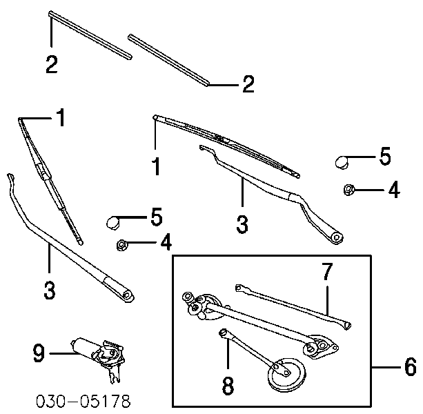 Trapézio de limpador pára-brisas para Nissan Murano (Z50)