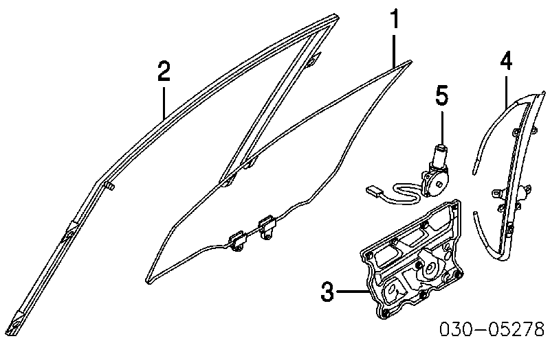 807317Y000 Nissan/Infiniti Мотор стеклоподъемника двери передней, левой