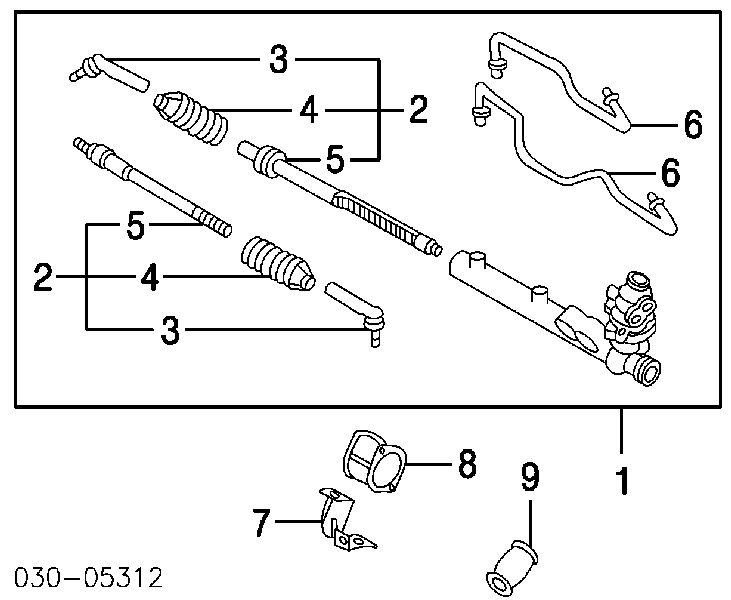Tração de direção direita para Mitsubishi Space Wagon (D0V, W)
