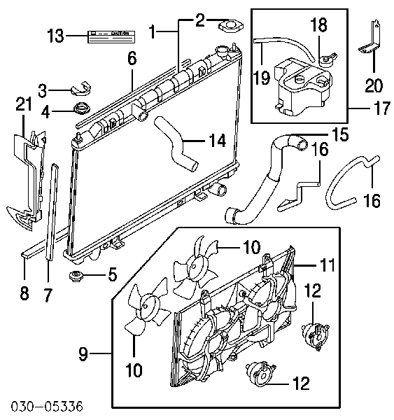 Motor de ventilador do sistema de esfriamento 21487CL80A Nissan/Infiniti