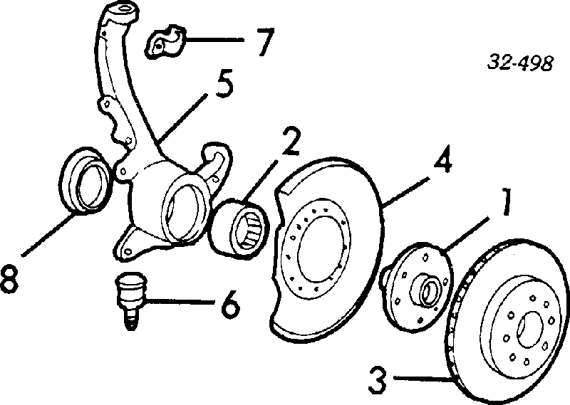 Суппорт тормозной передний левый 45230SF1033 Honda