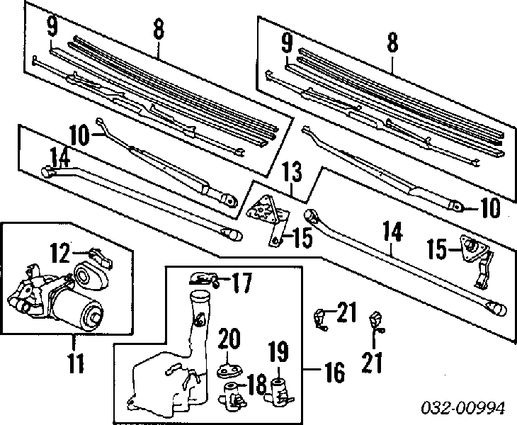 76806SH3003 Honda bomba de motor de fluido para lavador de vidro dianteiro