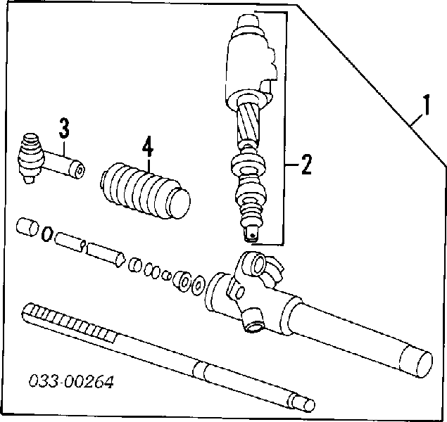 Cremalheira da direção KS01001467 Bosch