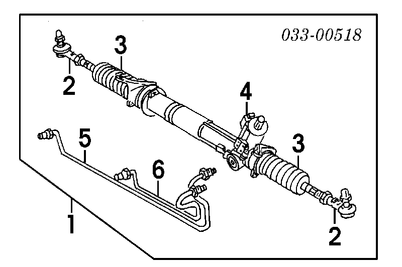 MNA3891ABE Jaguar cremalheira da direção