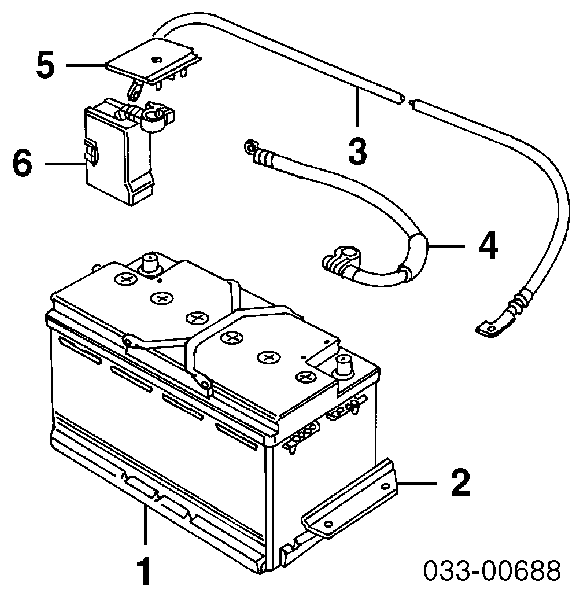 Bateria recarregável (PILHA) para Audi A3 (8L1)