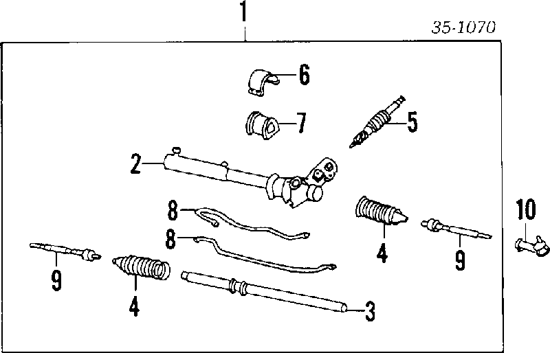 FB0132240A Mazda tração de direção