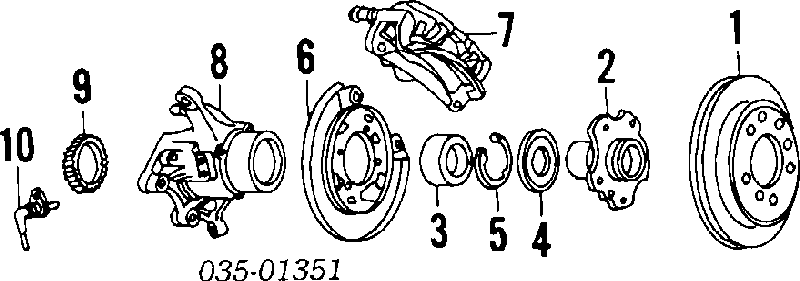 Mangueira do freio traseira para Mazda 929 (HC)