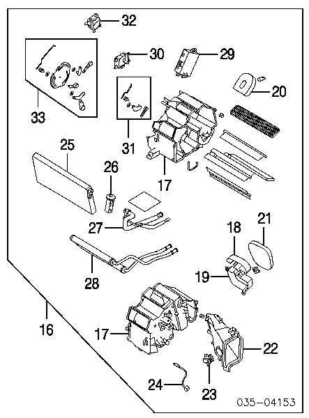 FE0161A10 Mazda radiador de forno (de aquecedor)