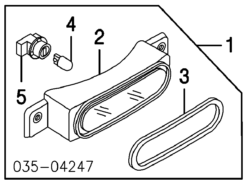 F1515158XB Mazda стоп-сигнал задний дополнительный