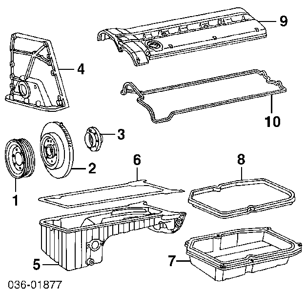 Vedante de panela de cárter do motor A6060140022 Mercedes