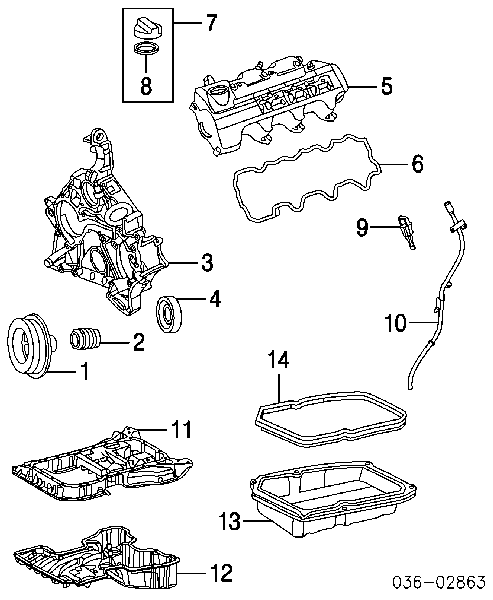 Vedação dianteira de cambota de motor A120997034664 Mercedes