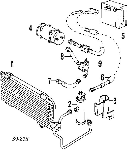 Ресивер-осушитель кондиционера на Peugeot 405 II 