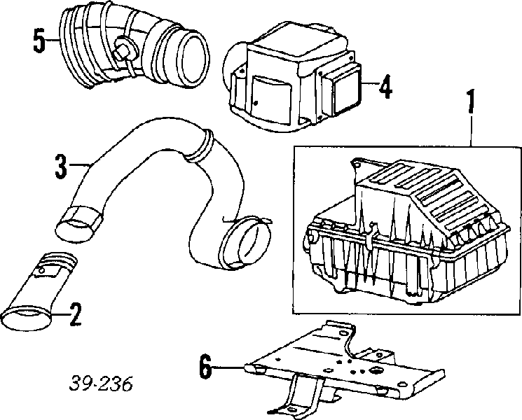 Sensor de fluxo (consumo) de ar, medidor de consumo M.A.F. - (Mass Airflow) 192093 Peugeot/Citroen