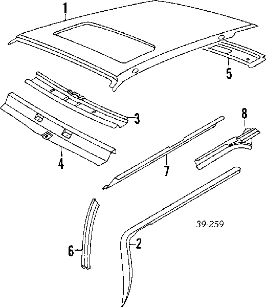  Крыша Peugeot 405 1