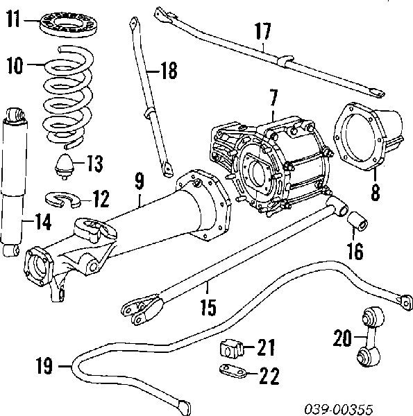 520632 Peugeot/Citroen amortecedor traseiro