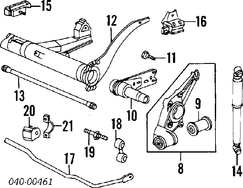 95133303204 Porsche amortecedor traseiro