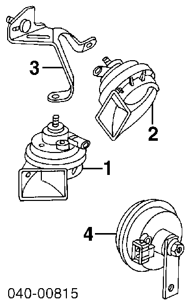 141951253B Porsche relê de ventilador