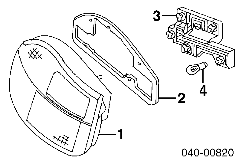 90063101990 Porsche lâmpada de pisca-pisca