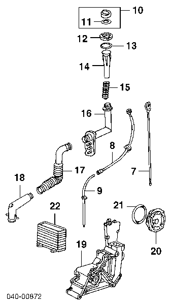 Radiador de óleo para Porsche 911 (997)