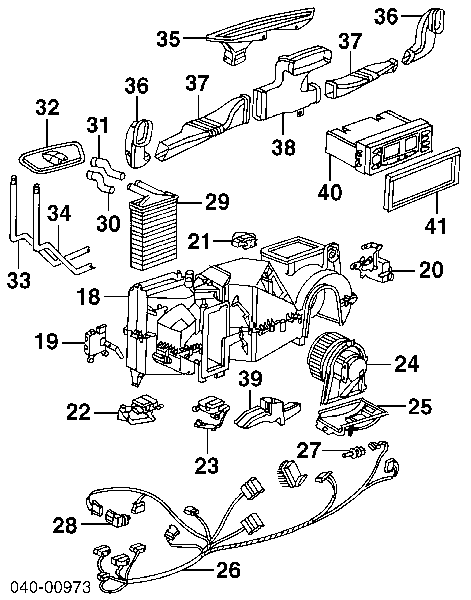 Válvula TRV de aparelho de ar condicionado para Mercedes Vaneo (414)