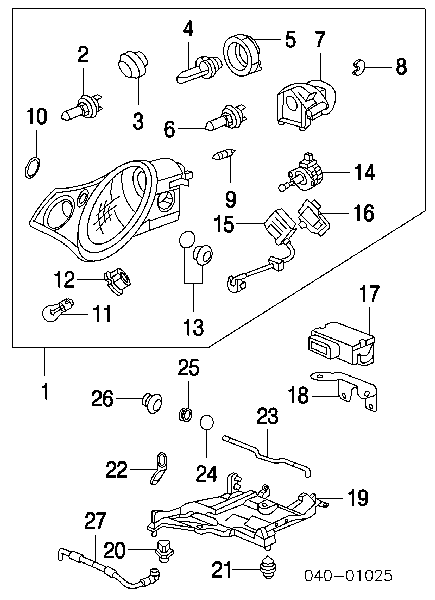 90063112690 Porsche lâmpada halógena