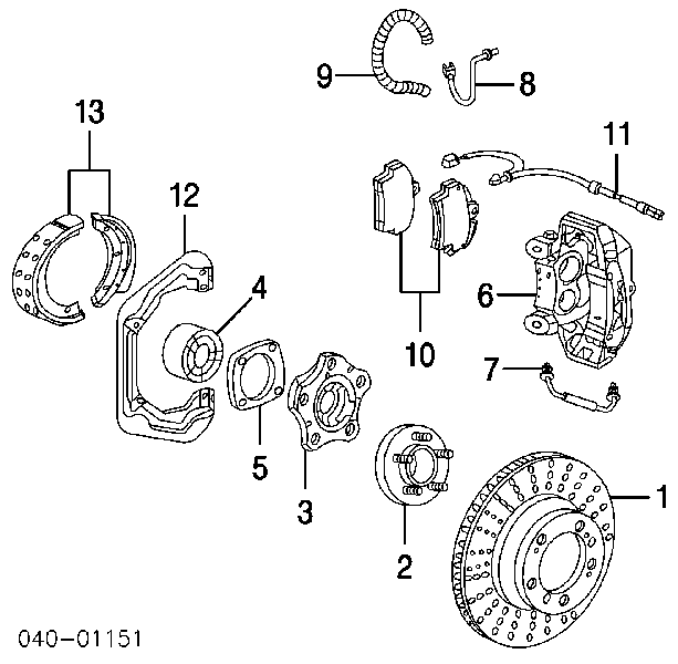 Тормозные диски 99635203102 Porsche