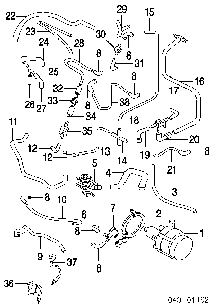 Válvula de regulação de pressão de supercompressão para Porsche Cayenne (955)