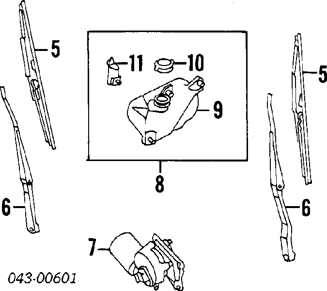 Насос омывателя фар 786611040 Subaru