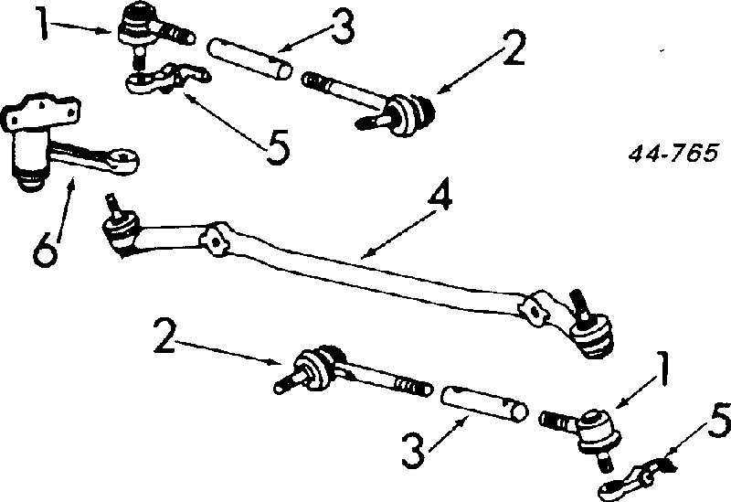 Тяга рулевая в сборе 4546029215 Toyota