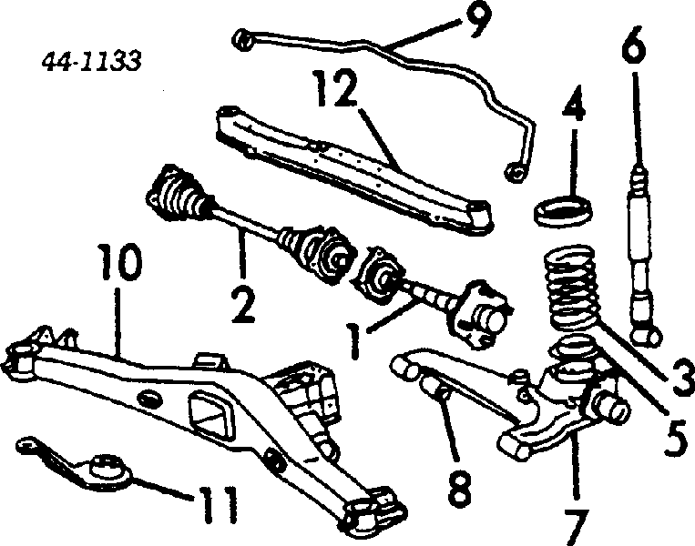 MD754594 Chrysler rolamento de cubo traseiro