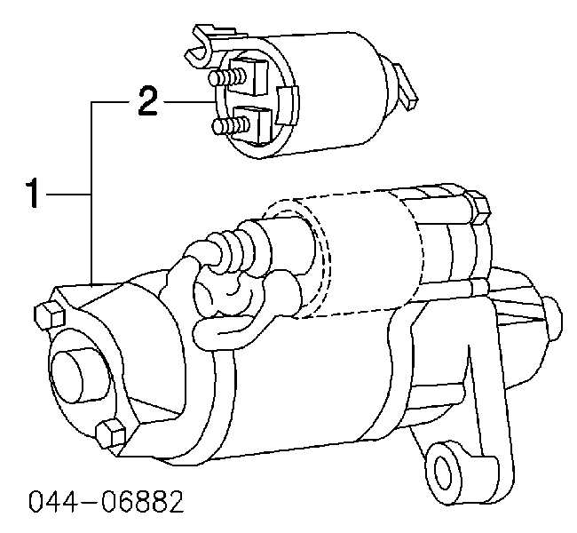 Porta-escovas do motor de arranco para Toyota Hiace (H10)