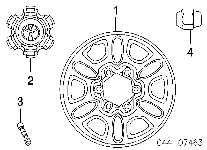 Discos de roda de aço (estampados) para Toyota 4Runner (GRN21, UZN21)