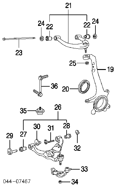  Отбойник рычага переднего нижнего Toyota Land Cruiser 