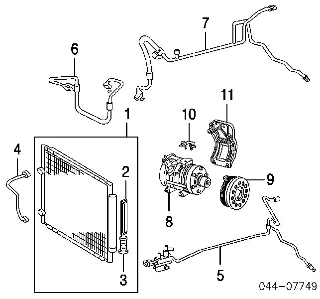 Tanque de recepção do secador de aparelho de ar condicionado para Mercedes A (W177)