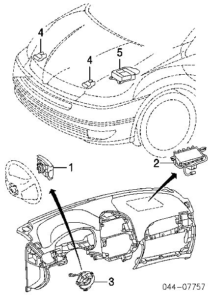 8917309100 Toyota Датчик Айрбег передний