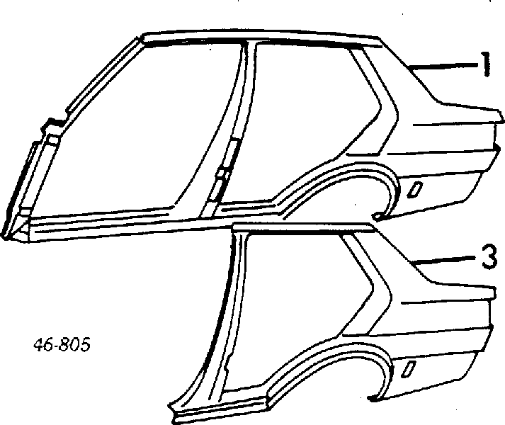 Pára-lama traseiro direito para Volkswagen Jetta (19E)